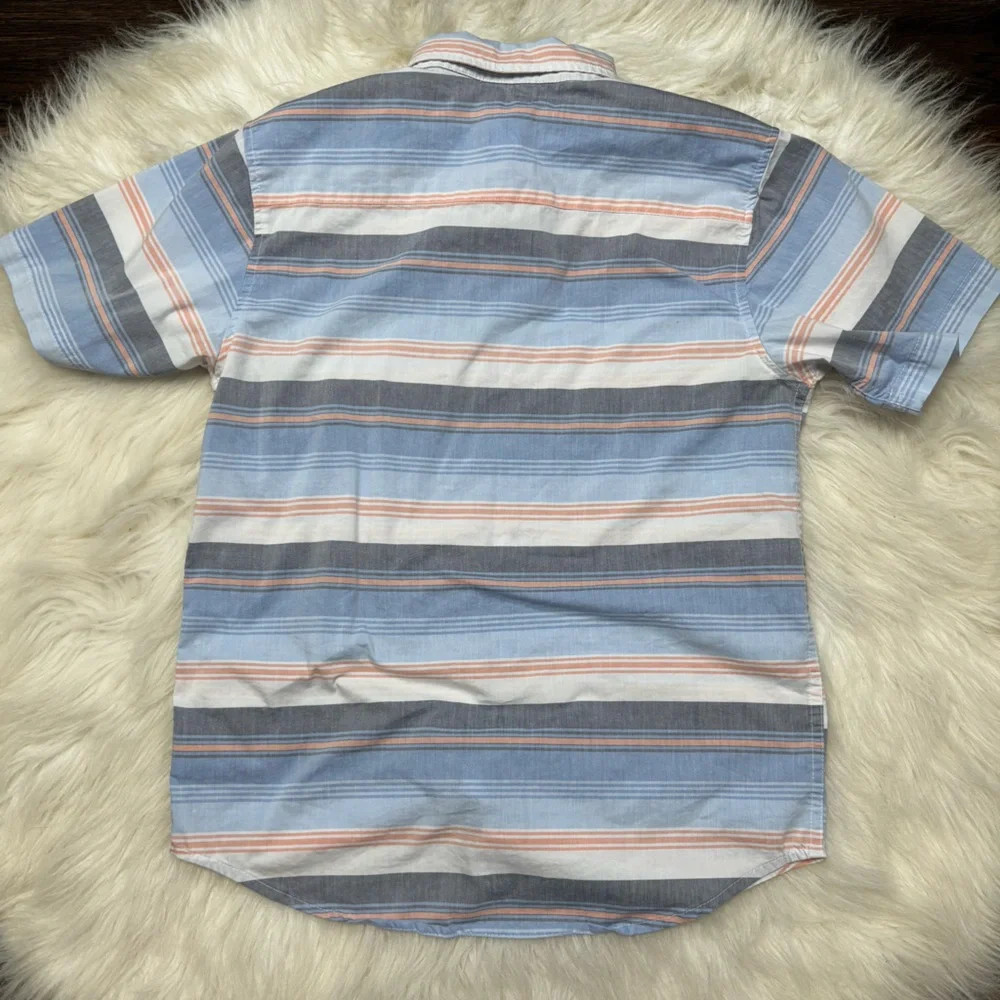 Wrangler Youth Button Up Striped Shirt size XL 14-16